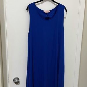 Sleeveless Swing Dress with Back Lace-Up Size 2X